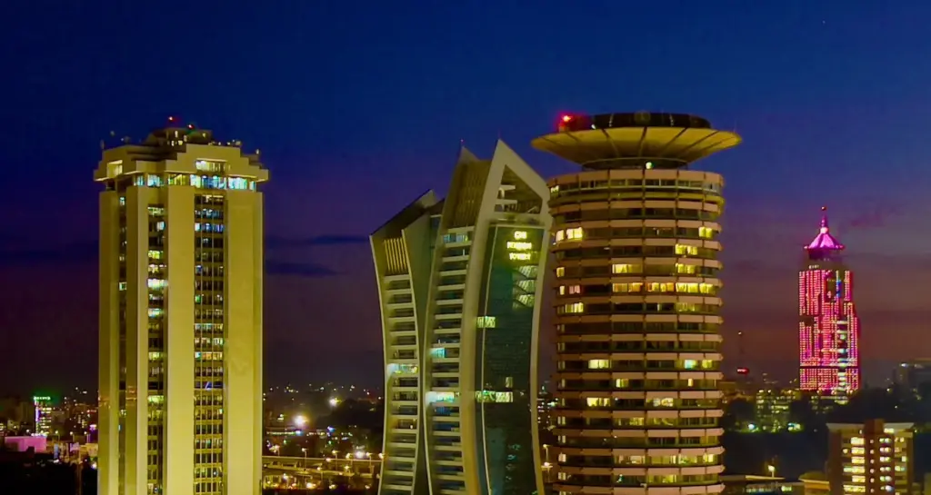 Nairobi City CBD Skyline KICC Times Tower UAP
