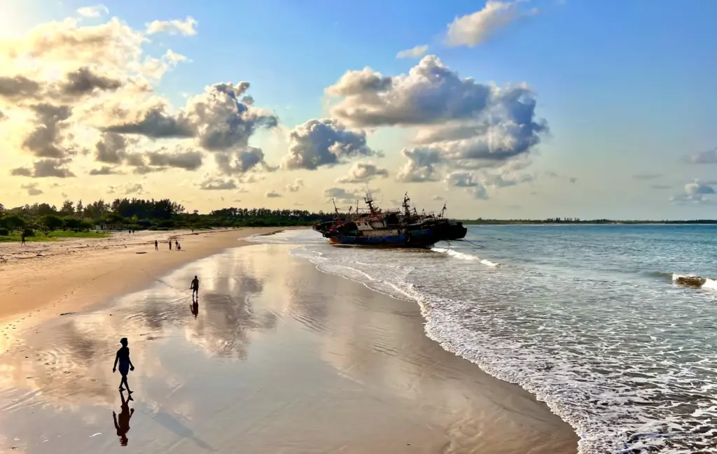Malindi Town Shipwreck on the Beach