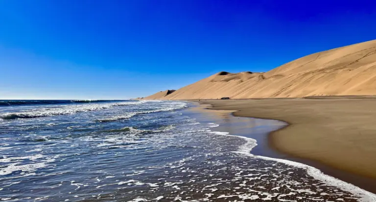 Sandwich Harbour in Namibia: Desert Meets Ocean Beach