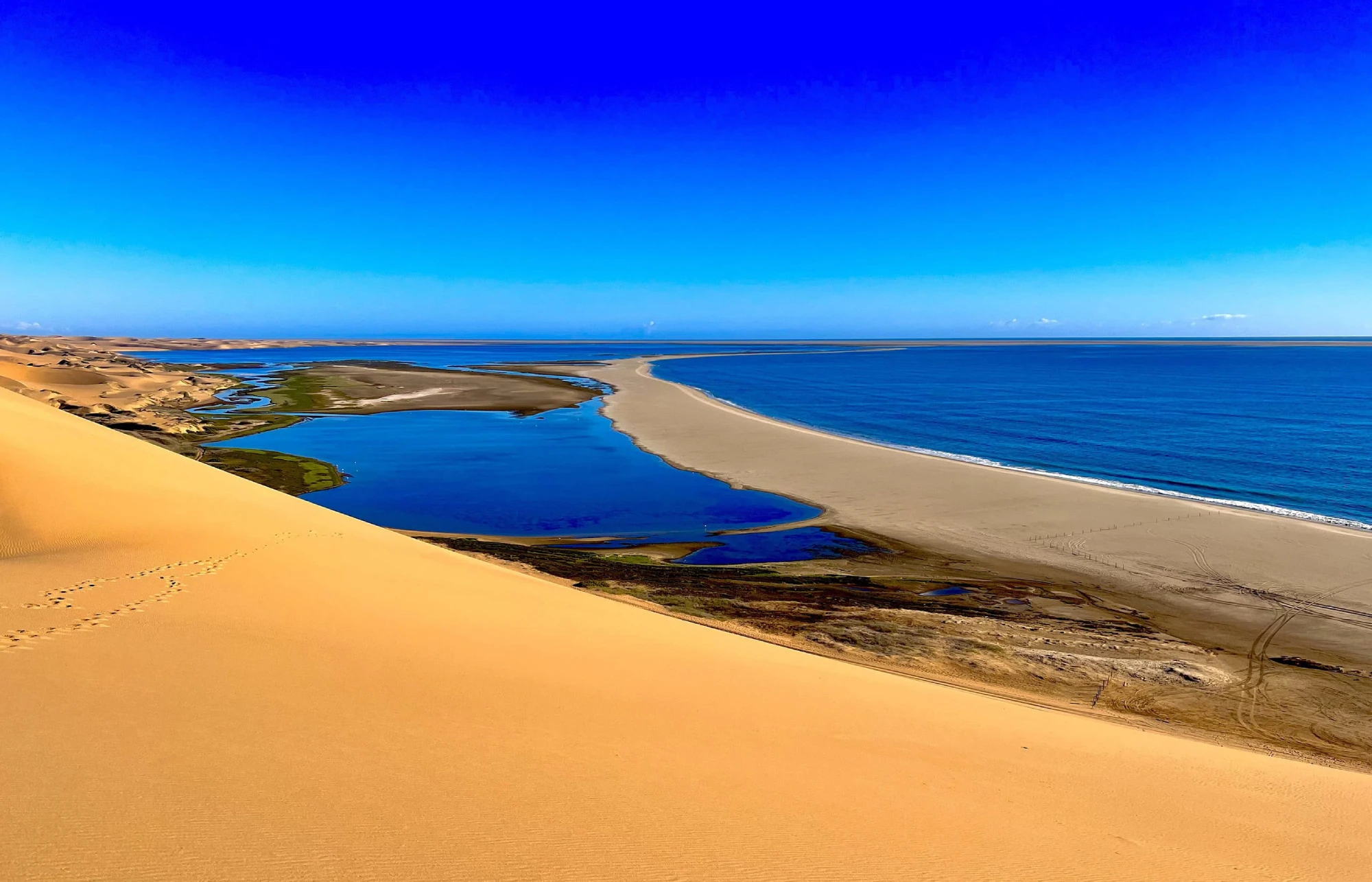 Sandwich Harbour View from Sand Dune