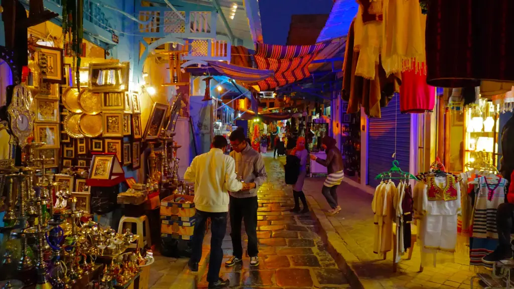 Tunis Medina Streets Evening