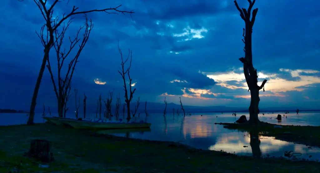 Cloudy Sunset over Lake Naivasha