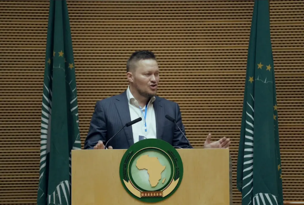 Håvar Bauck - Speaking at the African Union HQ in Addis Ababa