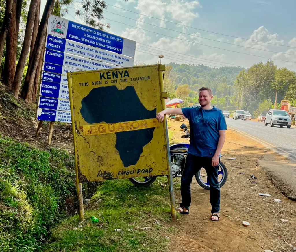 Me at the Meru Equator